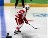 William Lagesson of the Grand Rapids Griffins skates during a game against the Manitoba Moose.