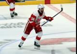 Erik Gustafsson of the Grand Rapids Griffins skates during a game against the Manitoba Moose.