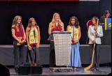 Members of Detroit City FC join PWHL Detroit general manager Manon Rheaume to make PWHL Detroit's second selection at the 2026 PWHL Entry Draft.