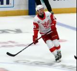 Carter Mazur of the Grand Rapids Griffins skates during a game against the Manitoba Moose.